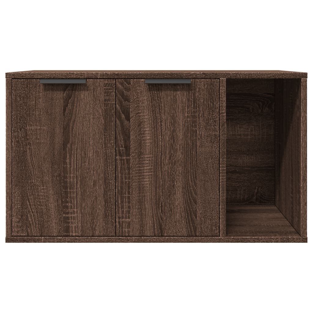 Vidaxl Mueble Arenero Para Gatos Madera Ingeniería Marrón 80x50x45 Cm_4