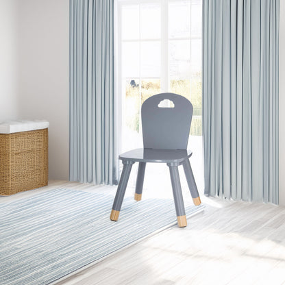 Wellhome Silla Para Niños Gris_2