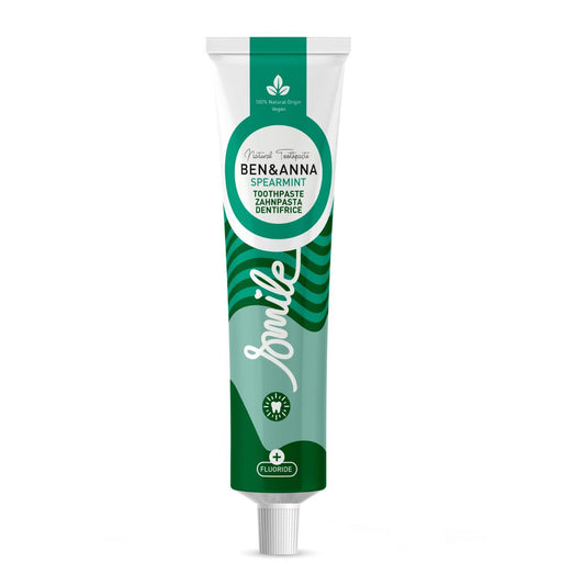 Pasta de dentes com flúor e hortelã Ben &amp; Anna, tubo de 75 ml