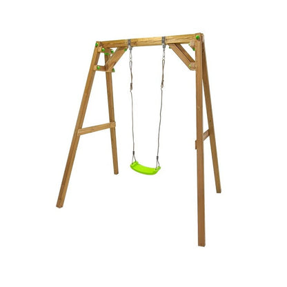 Columpio Individual De Madera Cuadrada Masgames Xylo Xl Con Asiento Normal._1