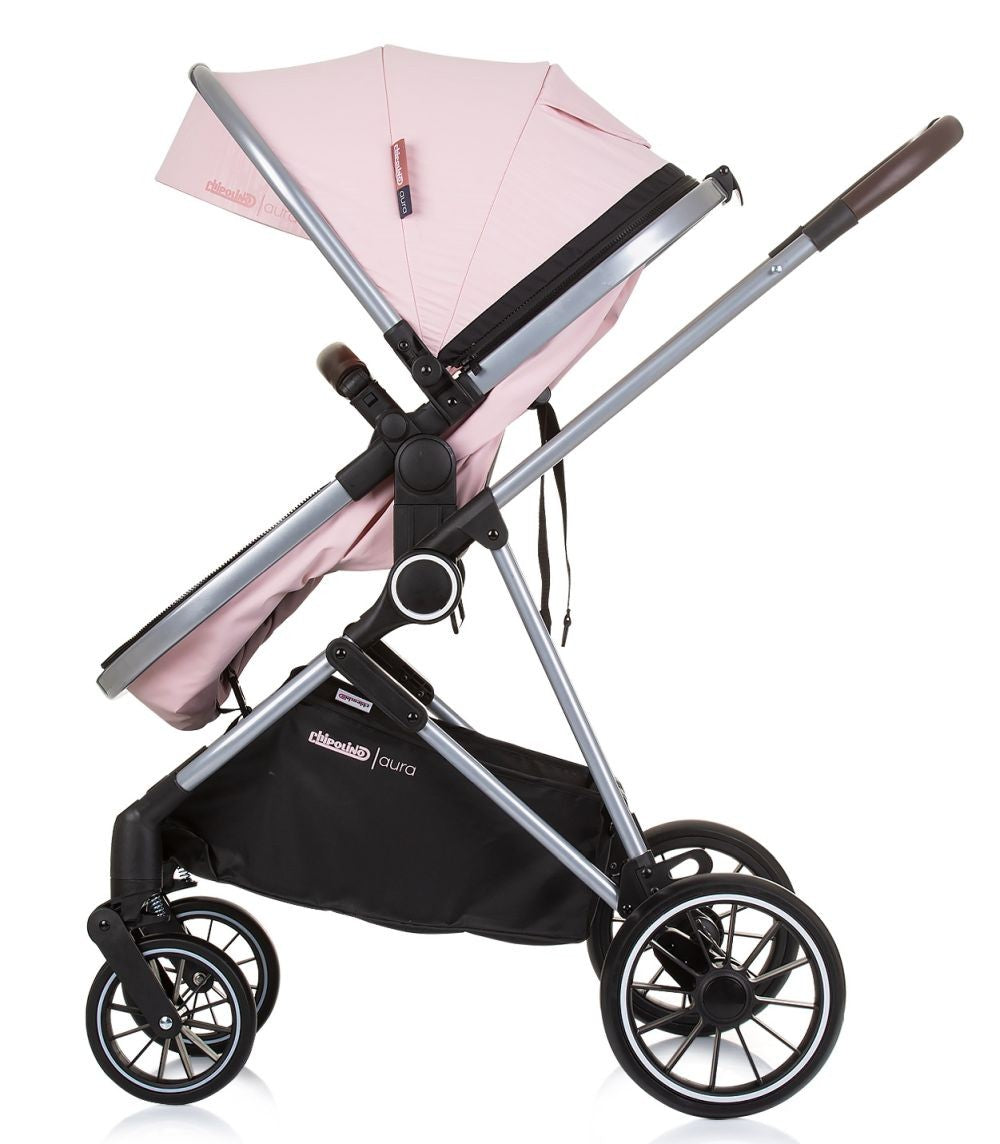 Carrito De Bebé Trio Convertible Aura Hasta 22 Kg Flamingo_2