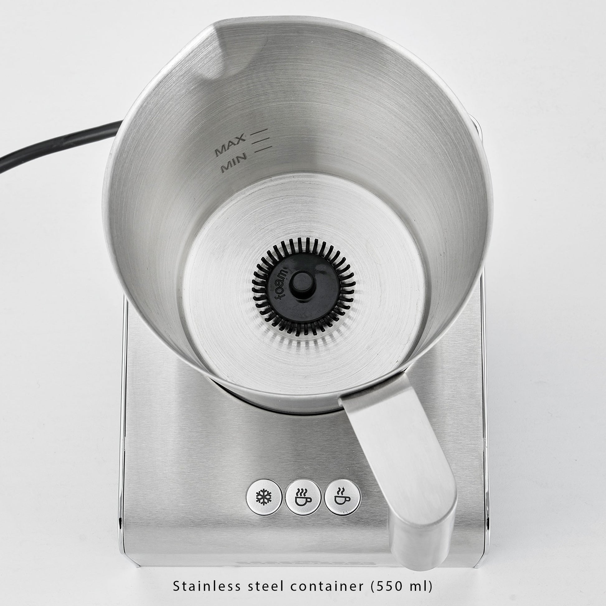 Espumador De Leche Automático, Acero Inoxidable, Calentamiento Integrado, Adecuado Chocolate Proficook Pc-ms1032, Plata_3