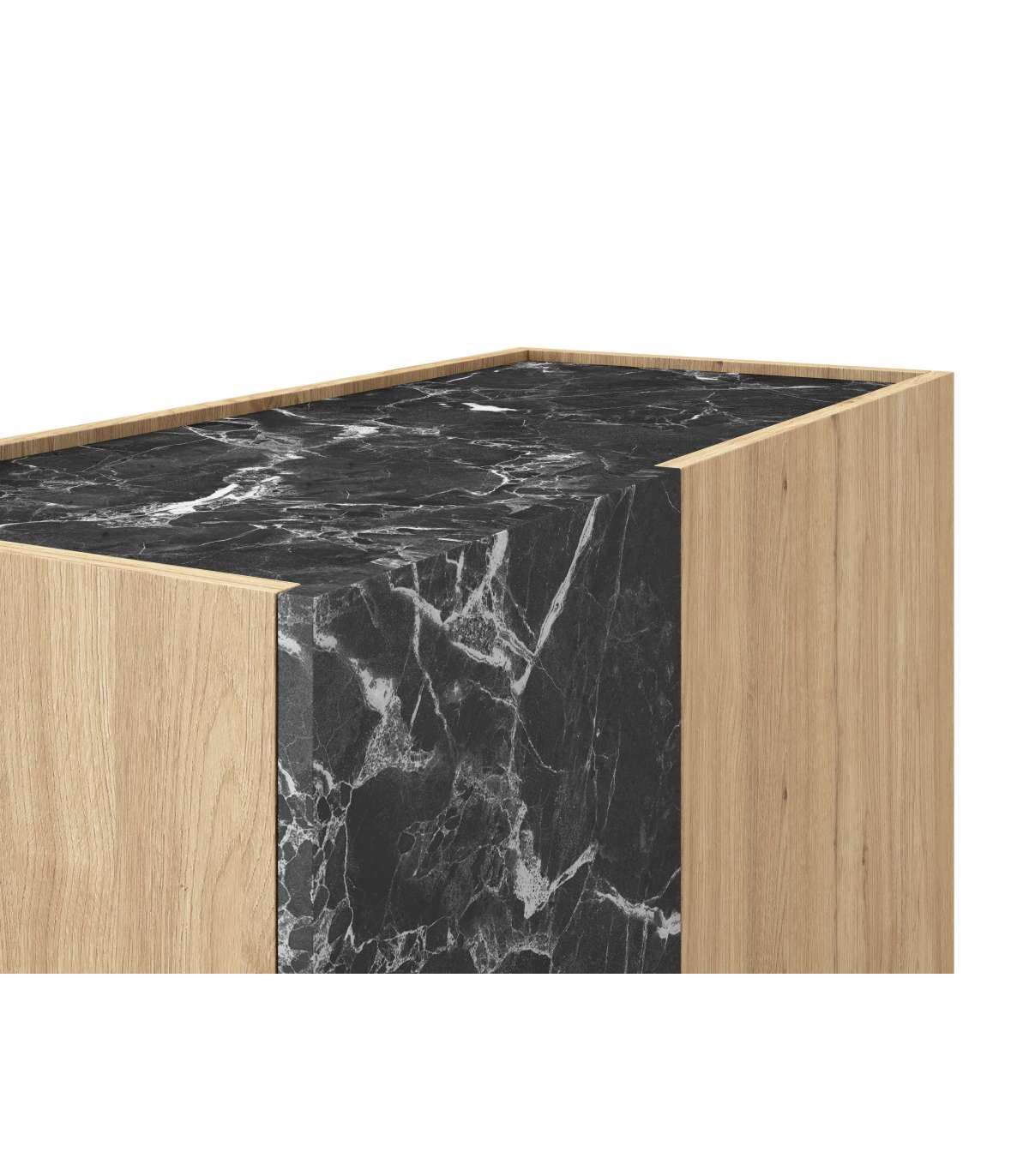 Mueble Auxiliar Alto 2 Puertas Duero Acabado Sepet/marmol, 127cm(alto) 90cm(ancho) 41.8cm(_3