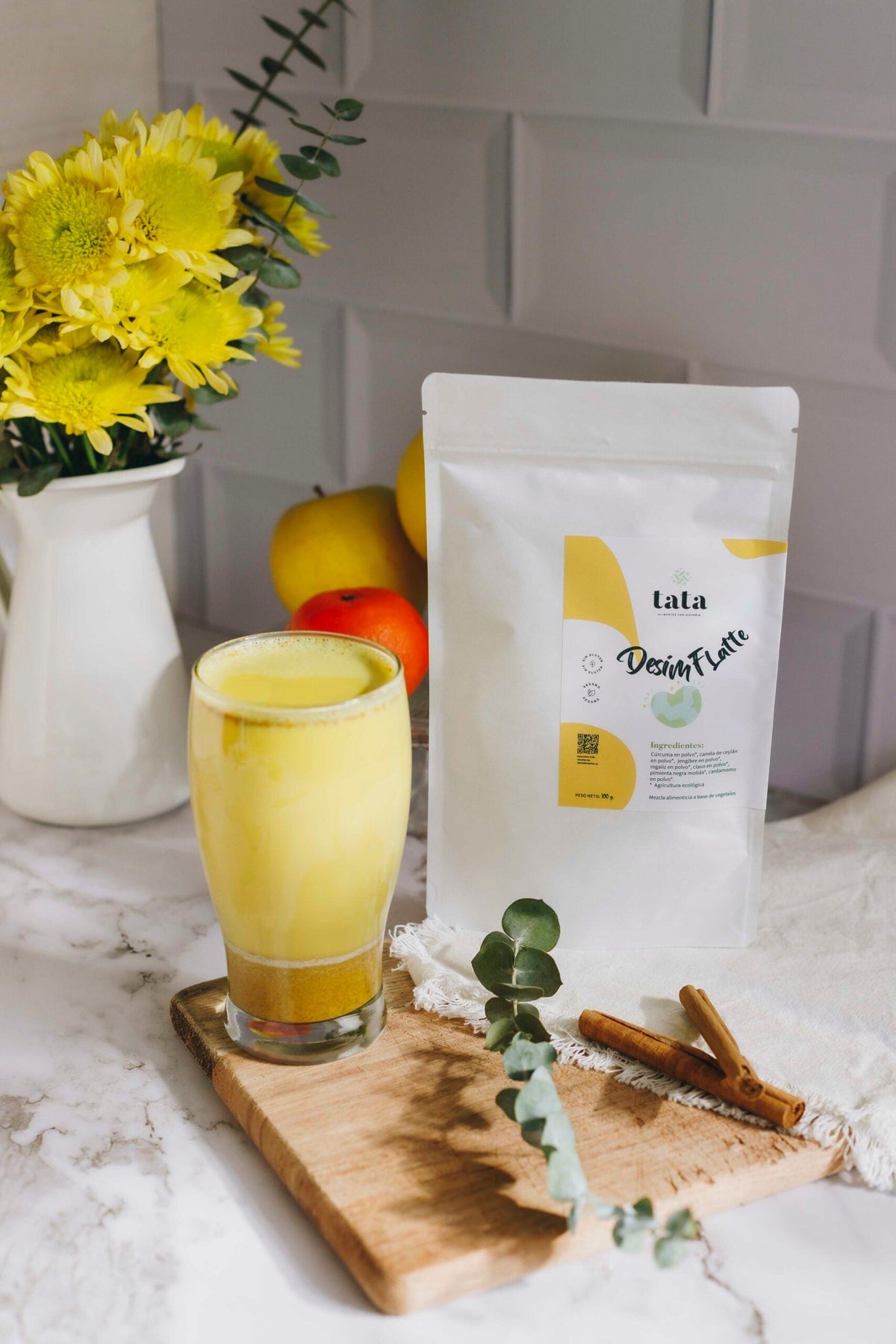 Bebida digestiva natural Desimf Latte con cúrcuma, jengibre y especias 100 g_1