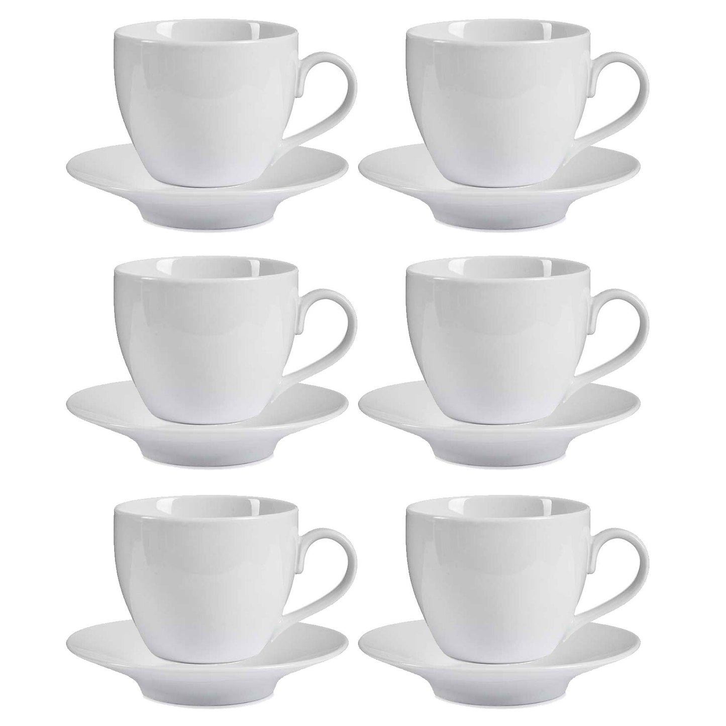 Set 6 Tazas Y Soporte 420ml Blanco Colección Vessia_0