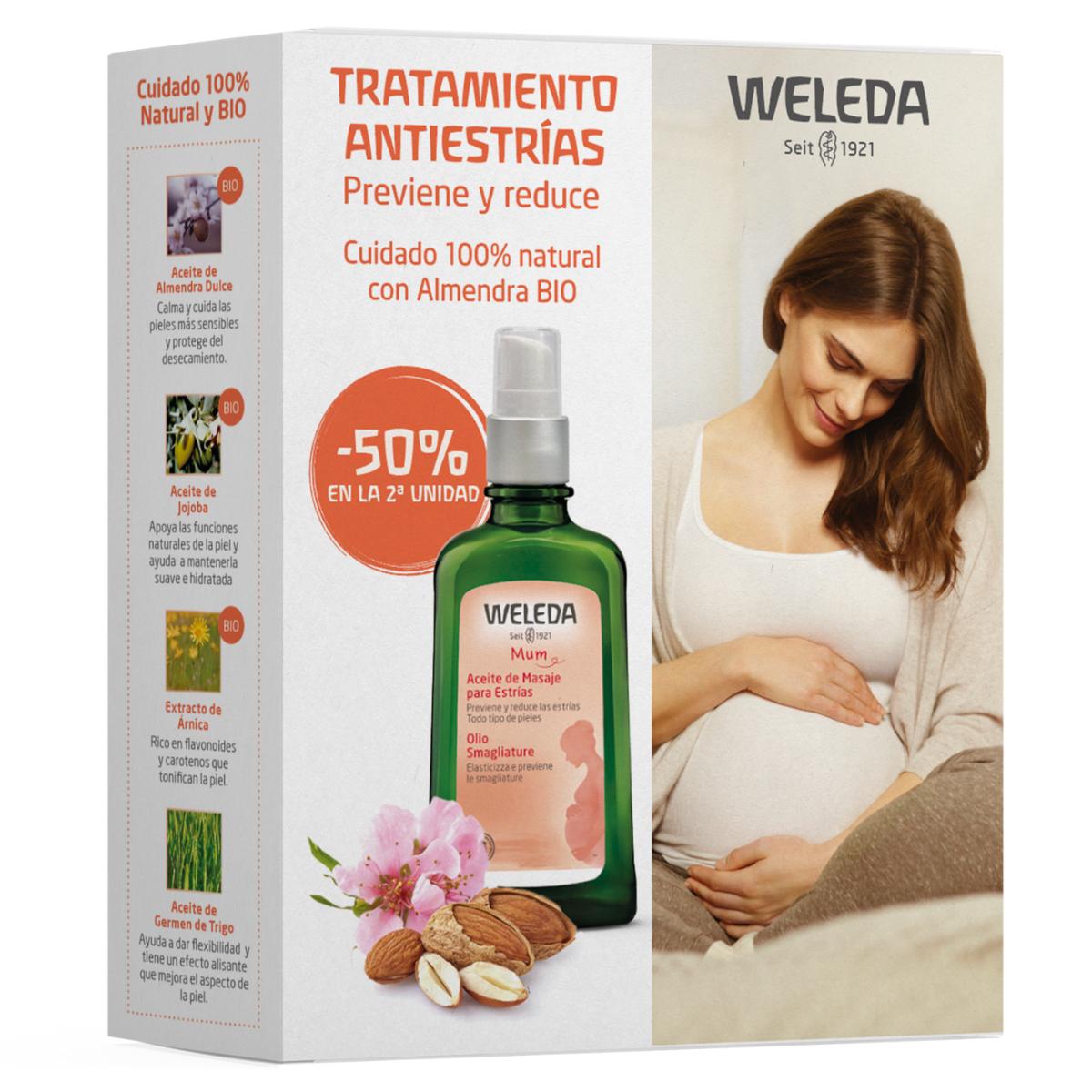 Duplo aceite de masaje de estrías Weleda-  2ª unidad 50% dto.- 100 ml