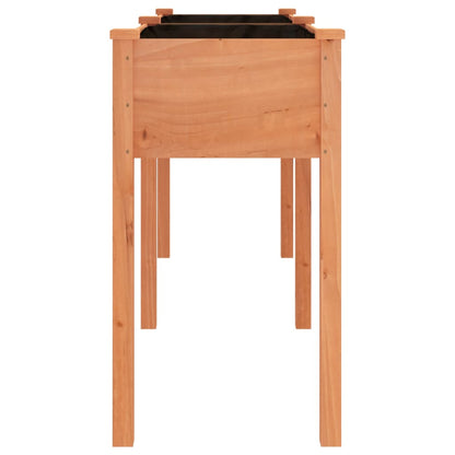 Jardinera Con Forro Madera Maciza De Abeto Marrón 161x45x76 Cm_4