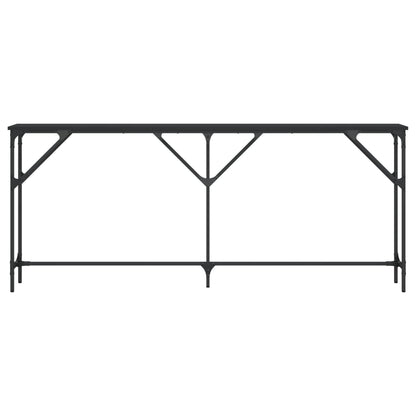 Mesa Consola Madera De Ingeniería Negro 180x23x75 Cm_2
