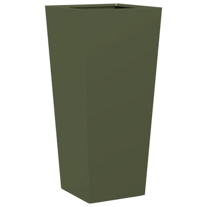 Jardinera Hexagonal Acero Verde Oliva 35x35x75 Cm_0