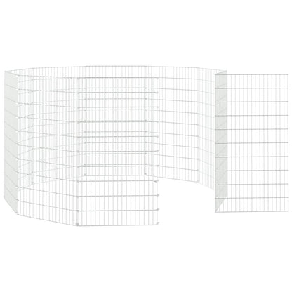 Vidaxl Recinto Animales Corral 10 Paneles Hierro Galvanizado 54x100 Cm_4