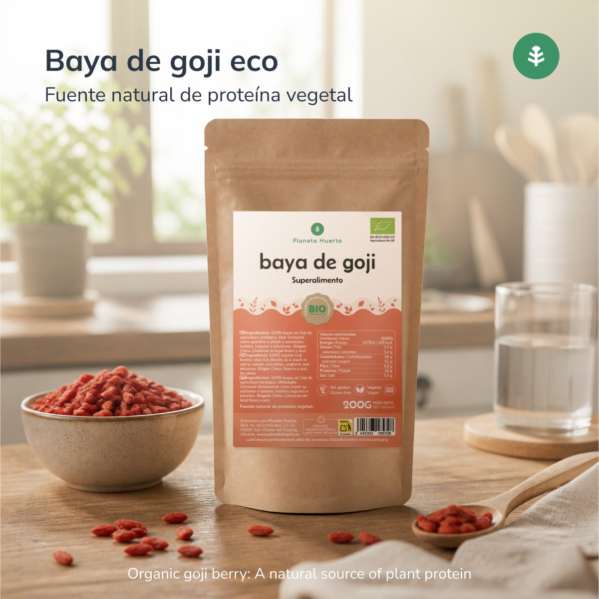 Baya de Goji Salvaje Eco Planeta Huerto 200 g