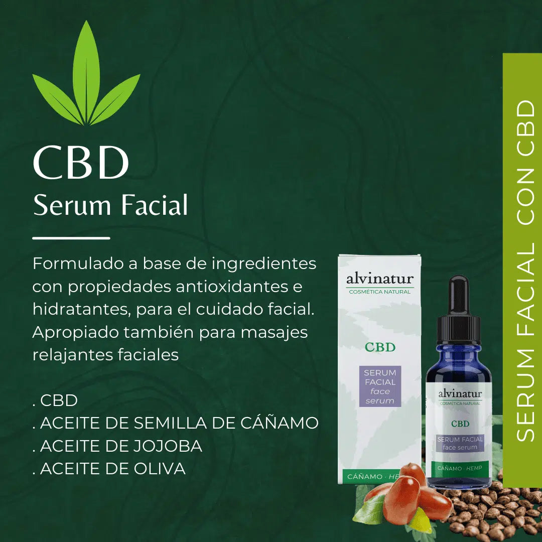 Alvinatur – Sérum Facial CBD 30 Ml – Cuidado Intensivo Del Rostro – Textura Ligera Con Gotero En Envase De Cristal_3