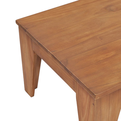 Mesa De Centro Madera Maciza De Teca 120x60x40 Cm_3