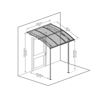 Marquise Vega 200x200x252 cm 