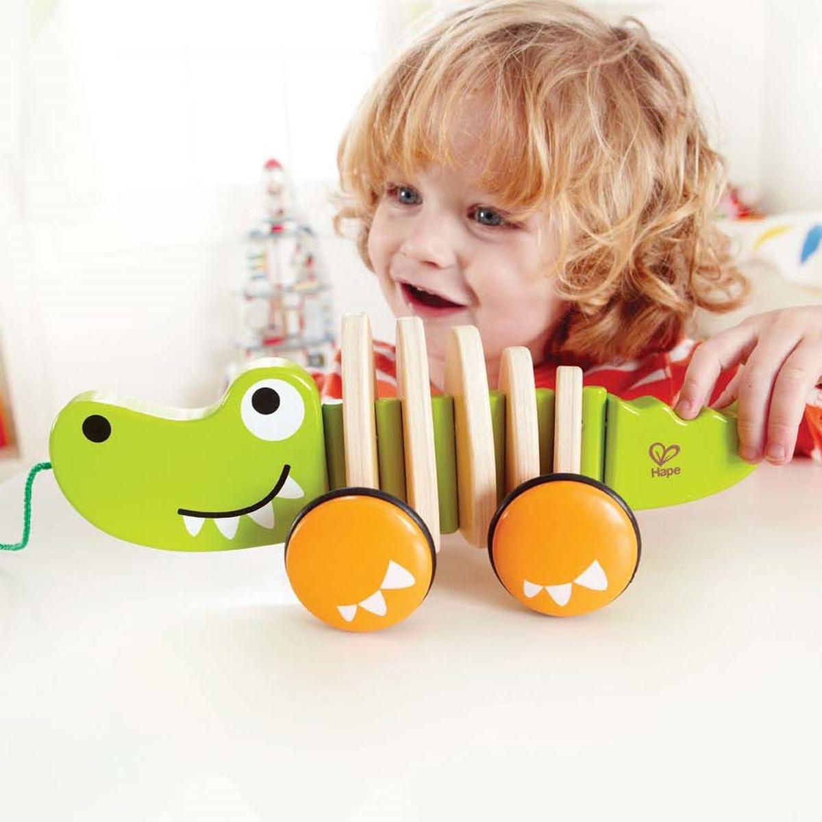 Juguete Arrastre Crocodile Hape_3