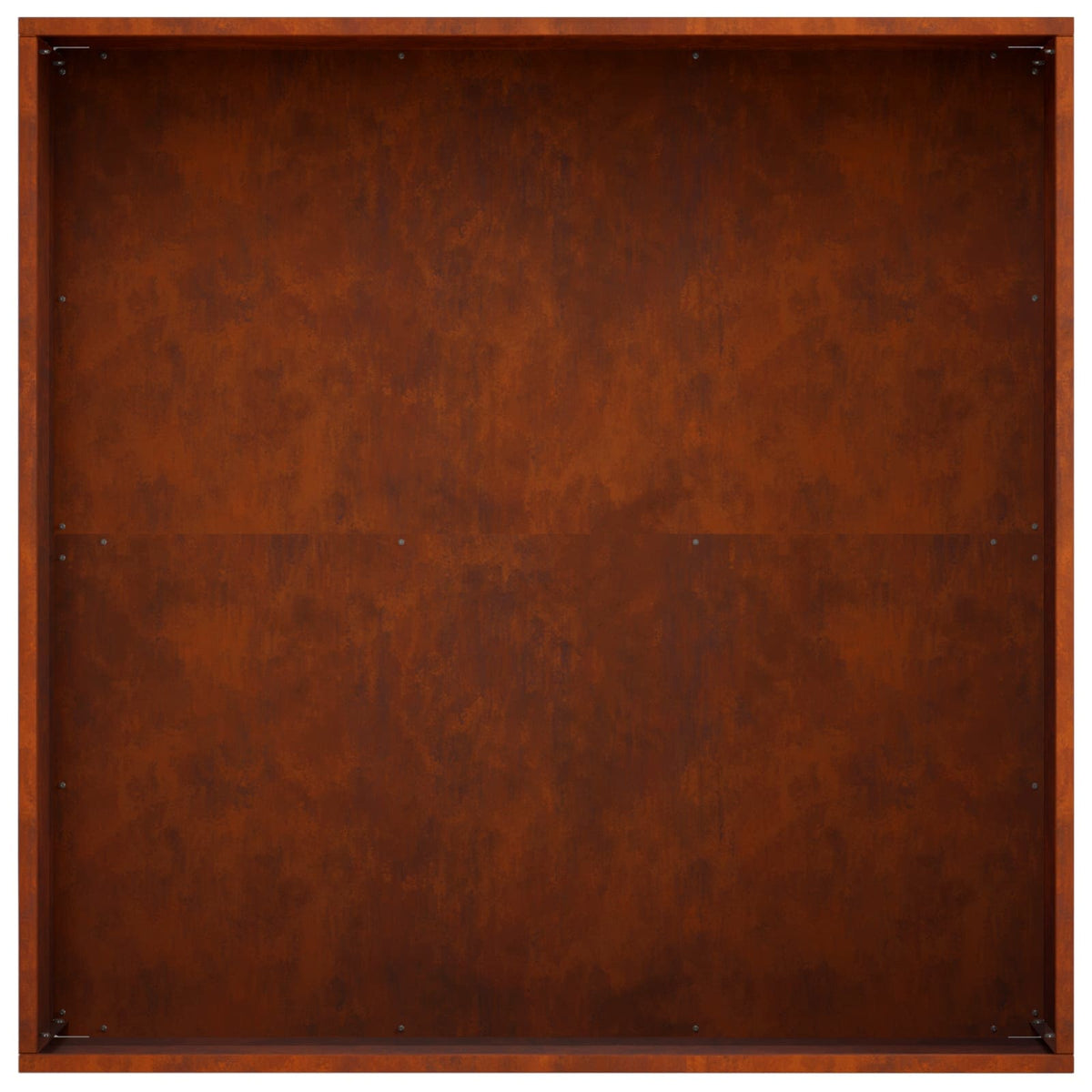 Macetero De Jardín 2 Uds. Oxidado 60 X 60 X 20 Cm Acero Oxidado_5
