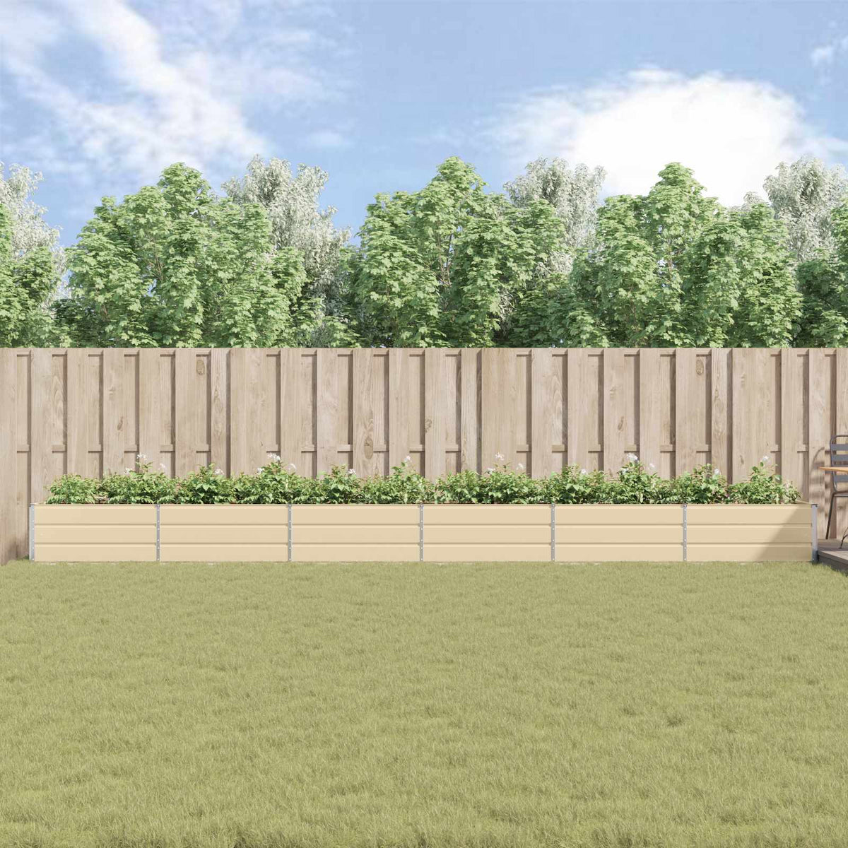Jardinera Marfil 580 X 100 X 45 Cm Acero Galvanizado_3