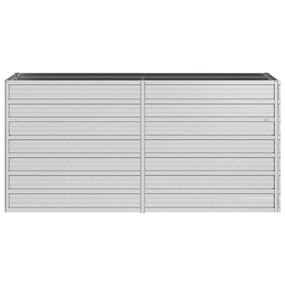 Arriate De Acero Galvanizado Plateado 160x40x77 Cm_3