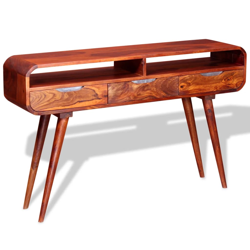 Mesa Consola De Madera Maciza De Sheesham 120x30x75 Cm_2