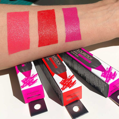 Pintalabios Rosa Flúor Basic Coloursfun 4g Camaleon Cosmetics_3