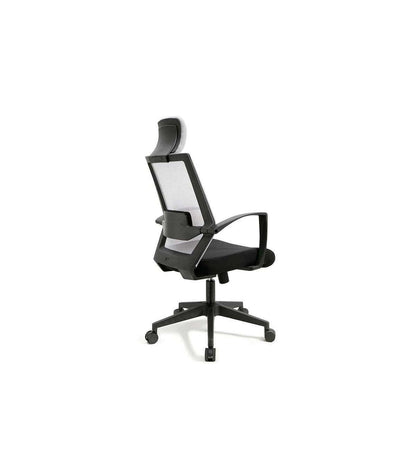 Silla Despacho Giratoria Elevable Acabado Negro/gris 63 Cm(ancho) 117-124 Cm(altura) 51cm(_2