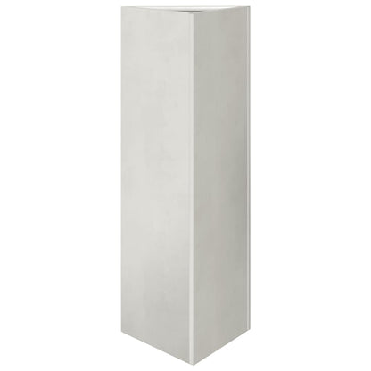 Jardinera Trianngular De Acero Inoxidable 30x26x75 Cm_0