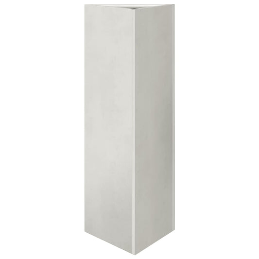 Jardinera Trianngular De Acero Inoxidable 30x26x75 Cm_0