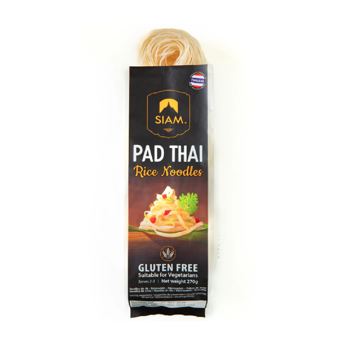 Pad Thai Noodles de Arroz Sin gluten Desiam 270 g