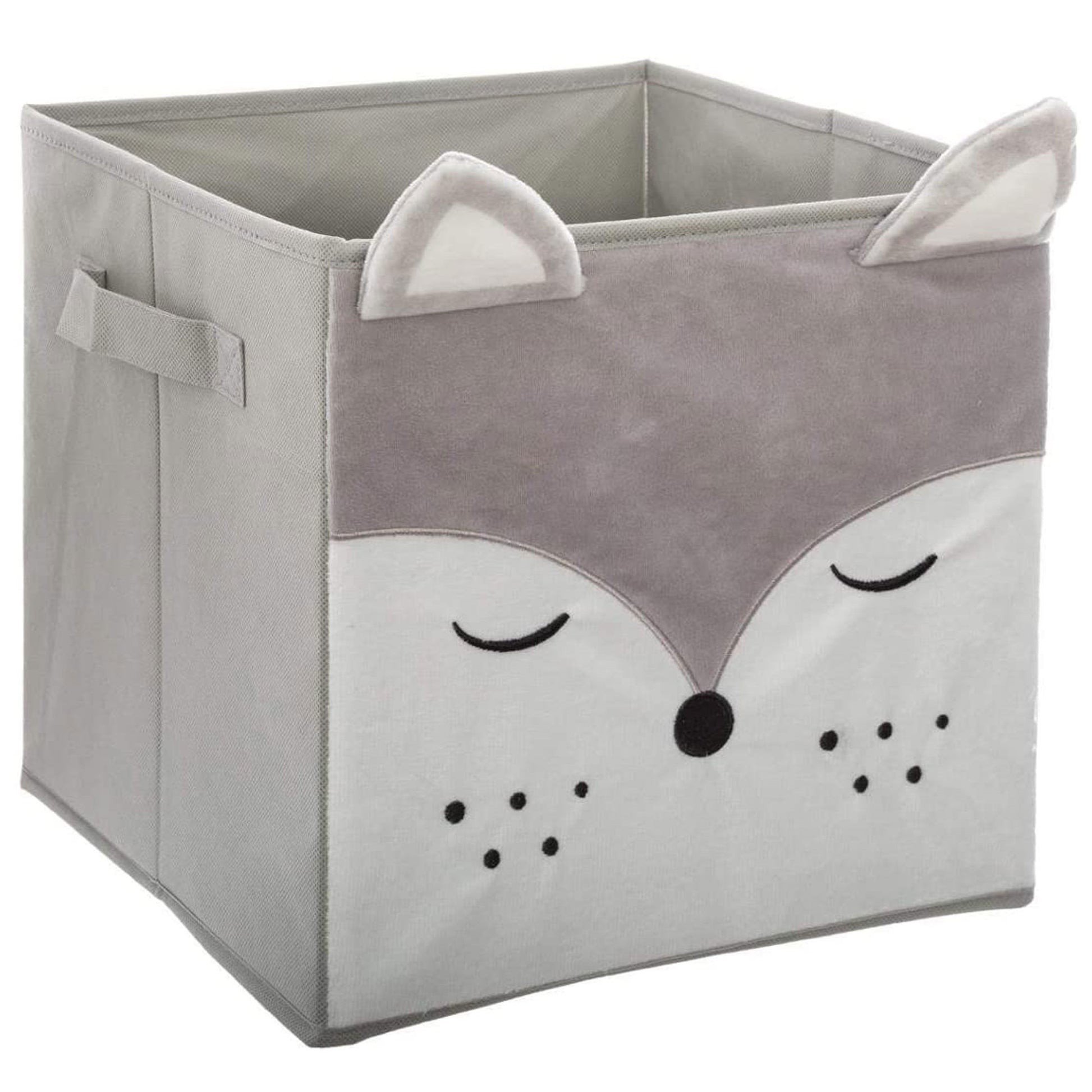 Well Home - Caja De Almacenamiento De Zorro En Terciopelo_0