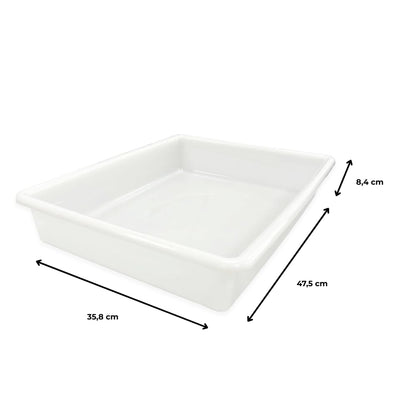 3 Bandejas Resistentes Uso Alimentario Con Tapa: 10,7l Sin Bpa's (48,5 X 36,8 X 8,5cm). Cocinas, Restaurantes, Catering_3
