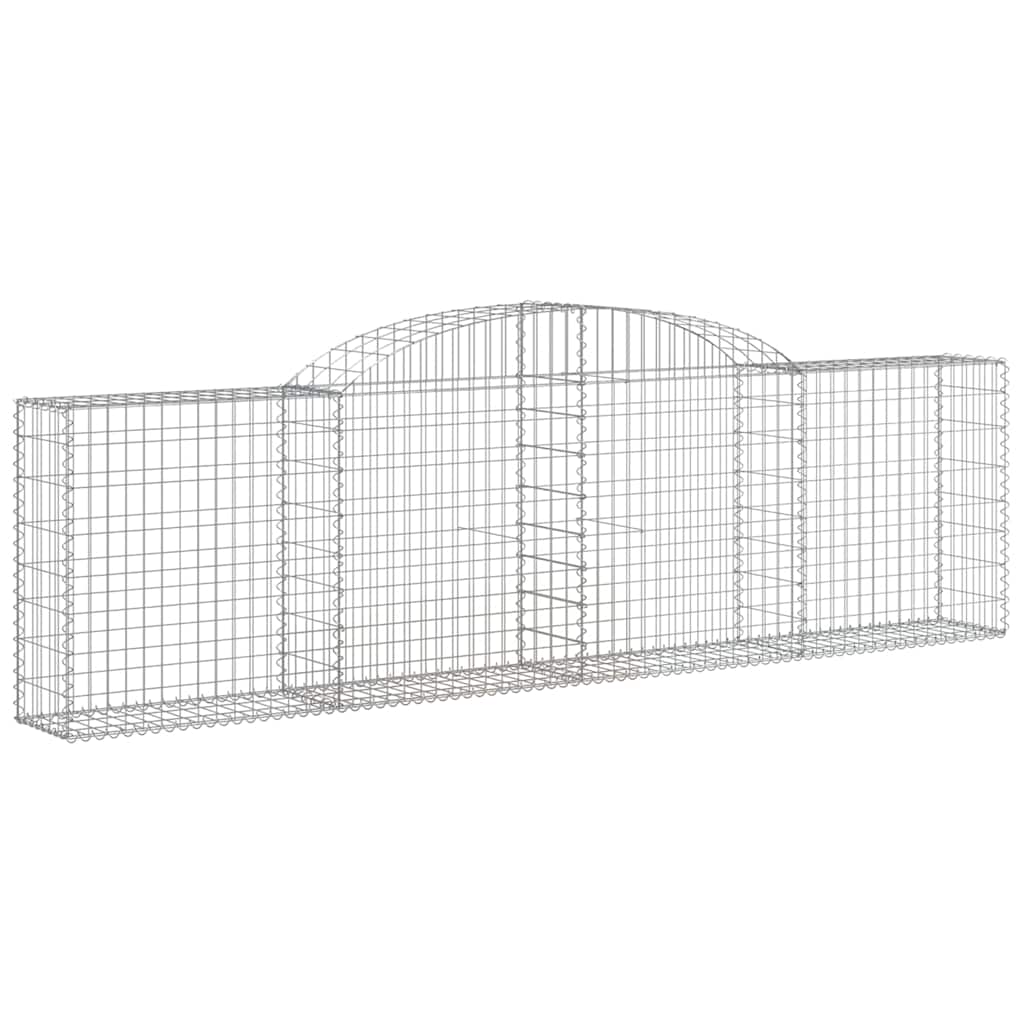 Cestas De Gaviones 12 Uds Forma De Arco Hierro 300x30x80/100 Cm_2