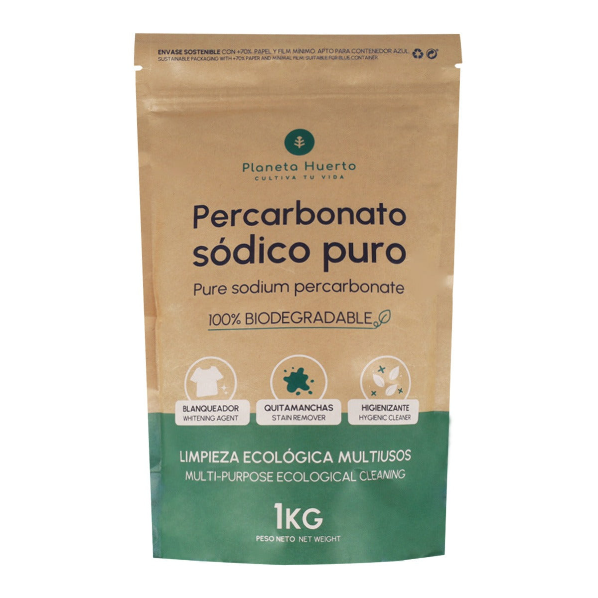 Embalagem 6x Percarbonato de Sódio Planeta Huerto 1 Kg