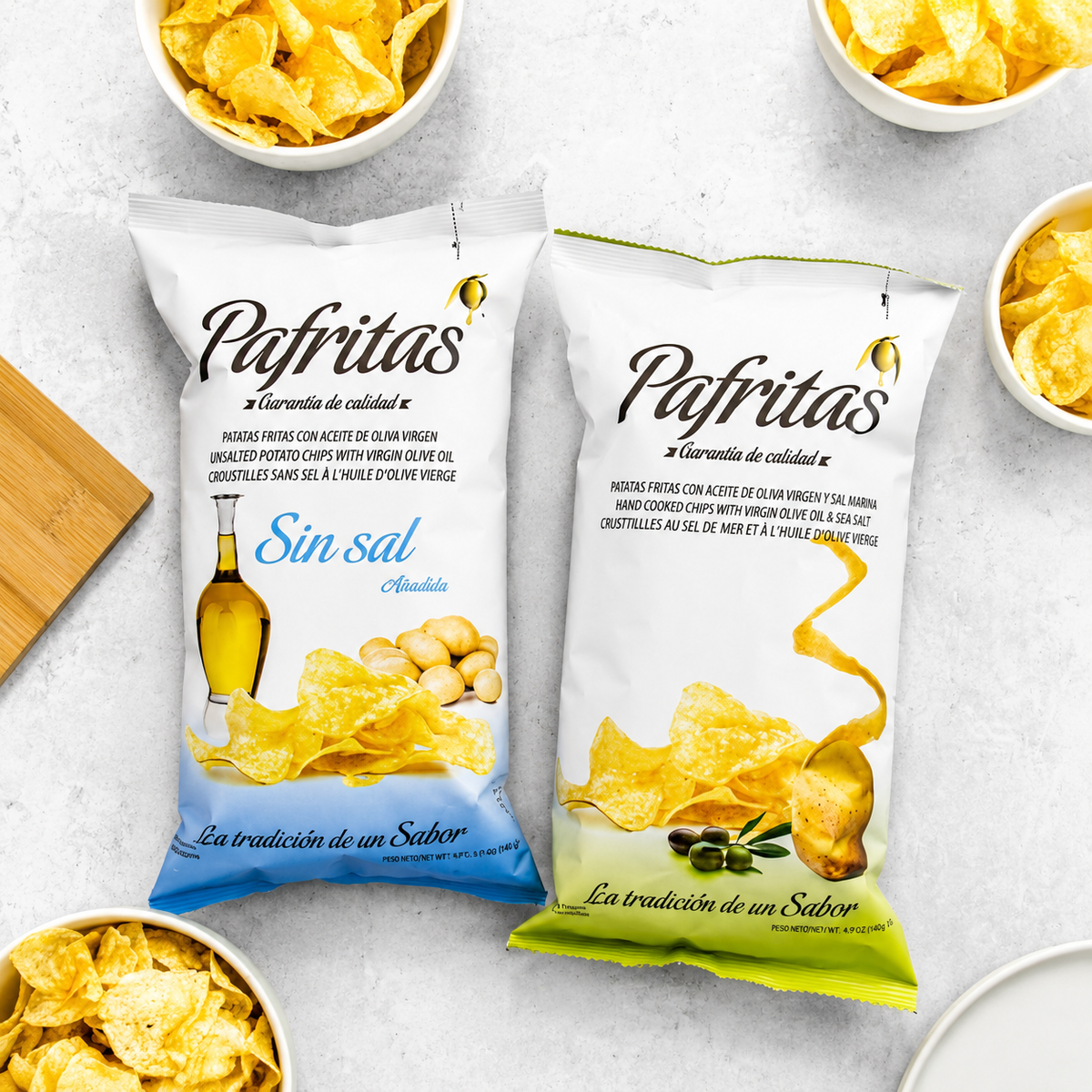 Patatas Fritas Artesanas | Pack Surtido 6 Bolsas Con Aove | Sin Sal + Ajo + Pimentón + Sal Marina + Cayena + Trufa_3