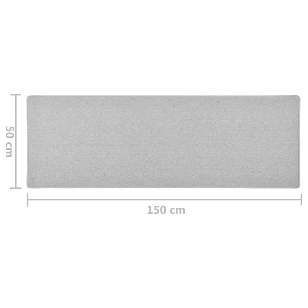 Vidaxl Alfombra De Pasillo Gris Claro 50x150 Cm_2