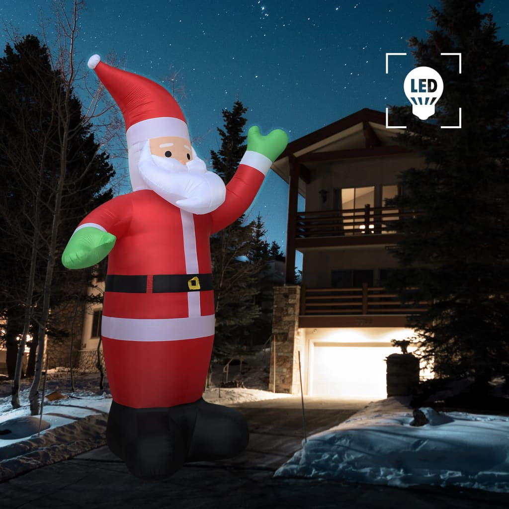 Vidaxl Papá Noel Inflable Con Luces Led Ip20 600 Cm Xxl_1