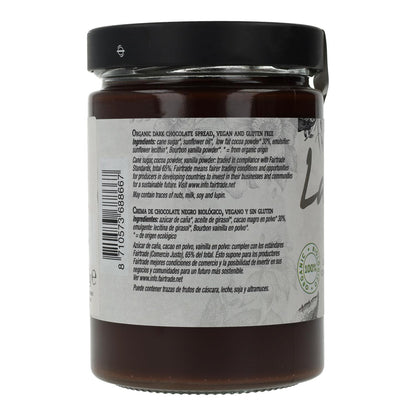 Creme de chocolate negro vegan sem glúten La Vida, 270 g