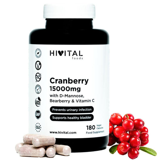 Cranberry Americano 15000 mg 180 Cápsulas Vegan Hivital