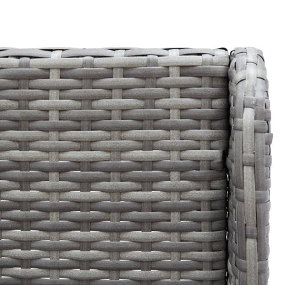 Vidaxl Sofás De Esquina De Jardín 2 Piezas Ratán Pe Gris_4