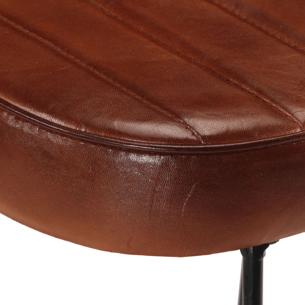 Taburetes De Bar 2 Uds Marrón Oscuro 40x29,5x53 Cm_5