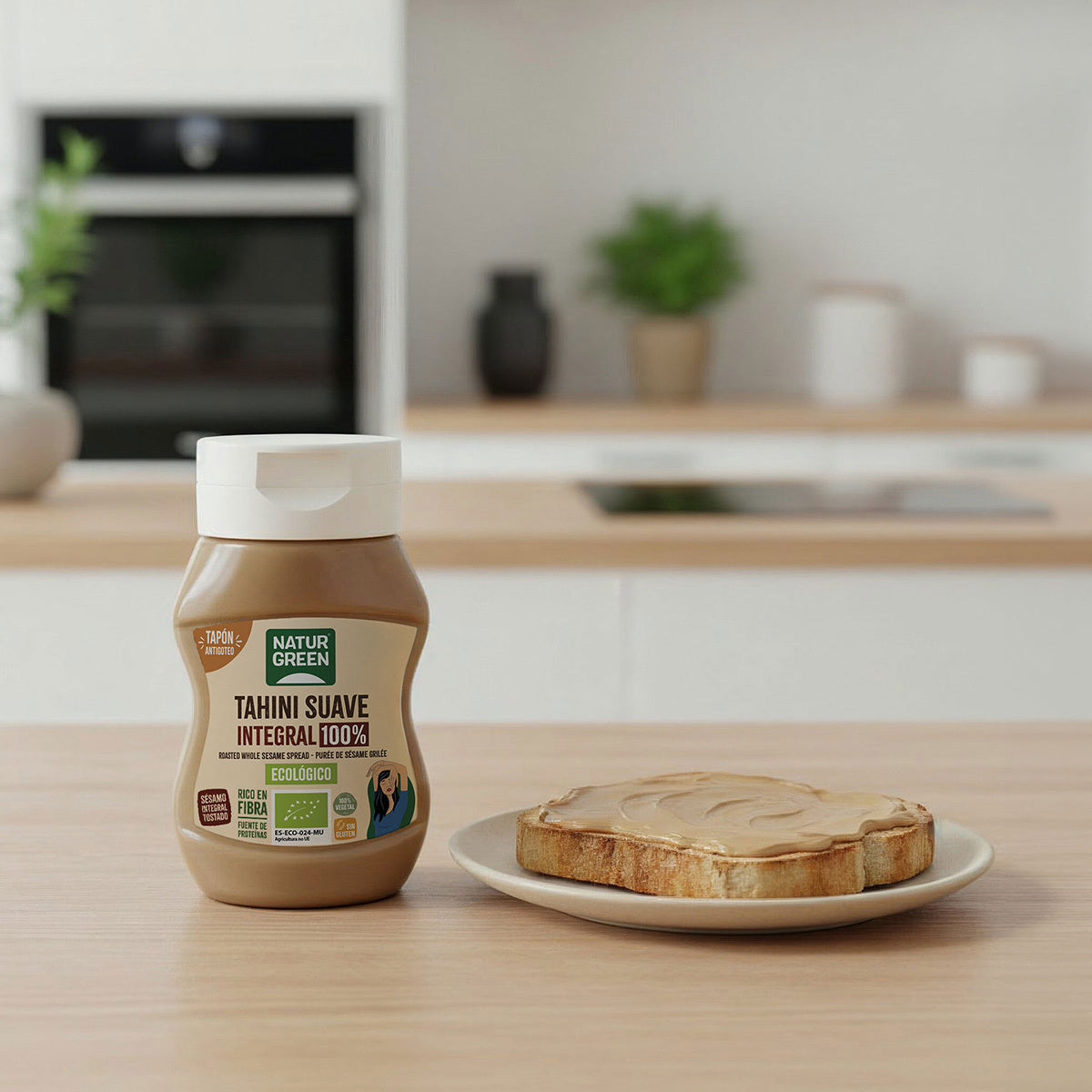 Tahíni Suave Integral Antigoteo Bio NaturGreen 270 g
