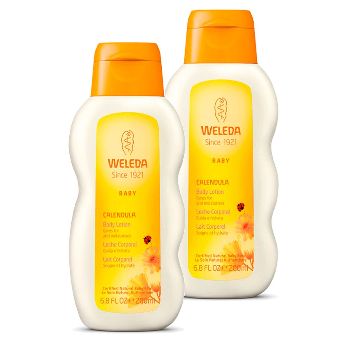 Loção Corporal de Calêndula Weleda Baby - Pack Promocional, 200ml