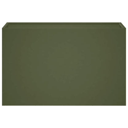 Macetero De Jardín 2 Uds. Verde Oliva 80 X 40 X 50 Cm_3