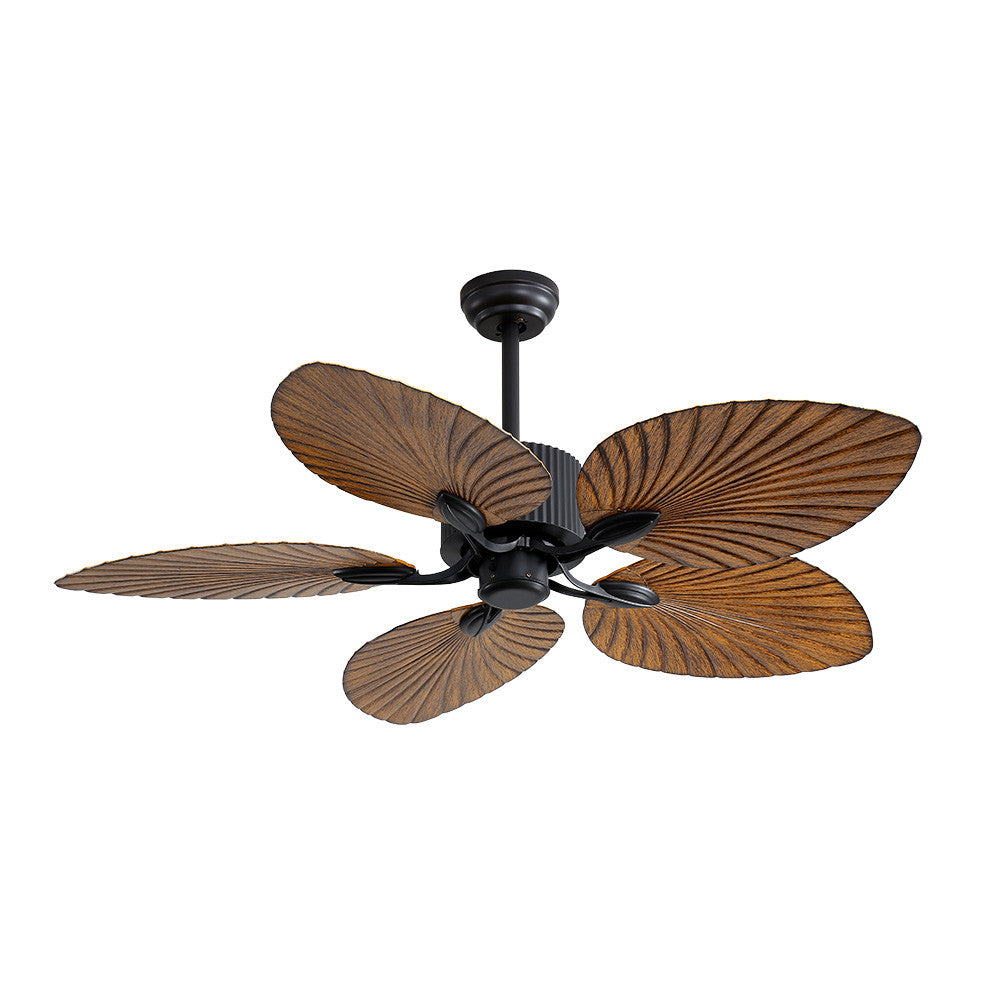Ventilador Dc 26w Colla Negro 5 Aspas Marron 132cm 6 Velocidades 2950lm Remoto Temporizador Memoria 24_1