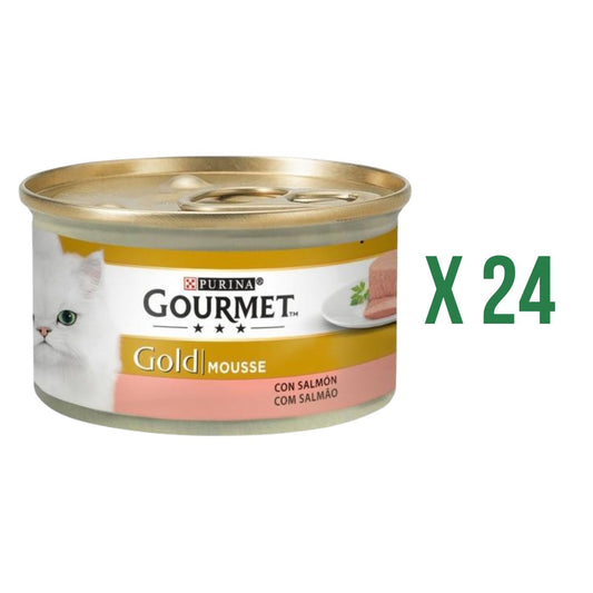 Pack de 24 unidades de Mousse GOURMET GOLD para Salmão 85g