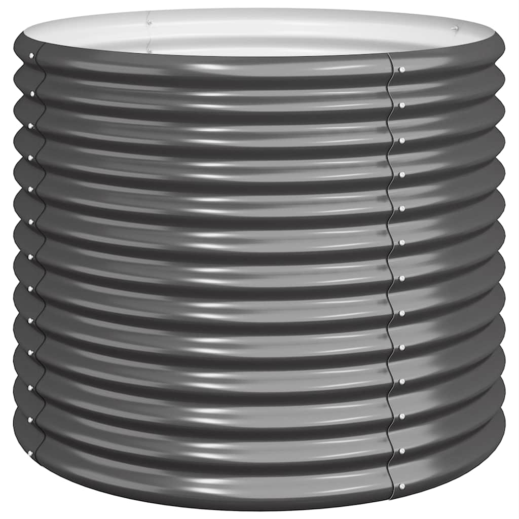Jardinera Acero Galvanizado Antracita 80x80x68 Cm_0