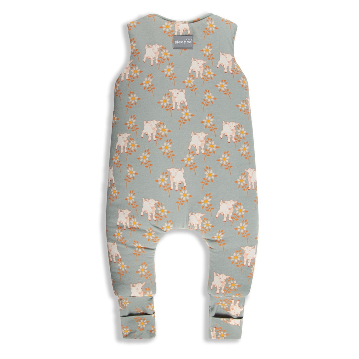 Saco De Dormir Con Pies Reversible T-xs Jersey Algodón Sky Blue-cream_1