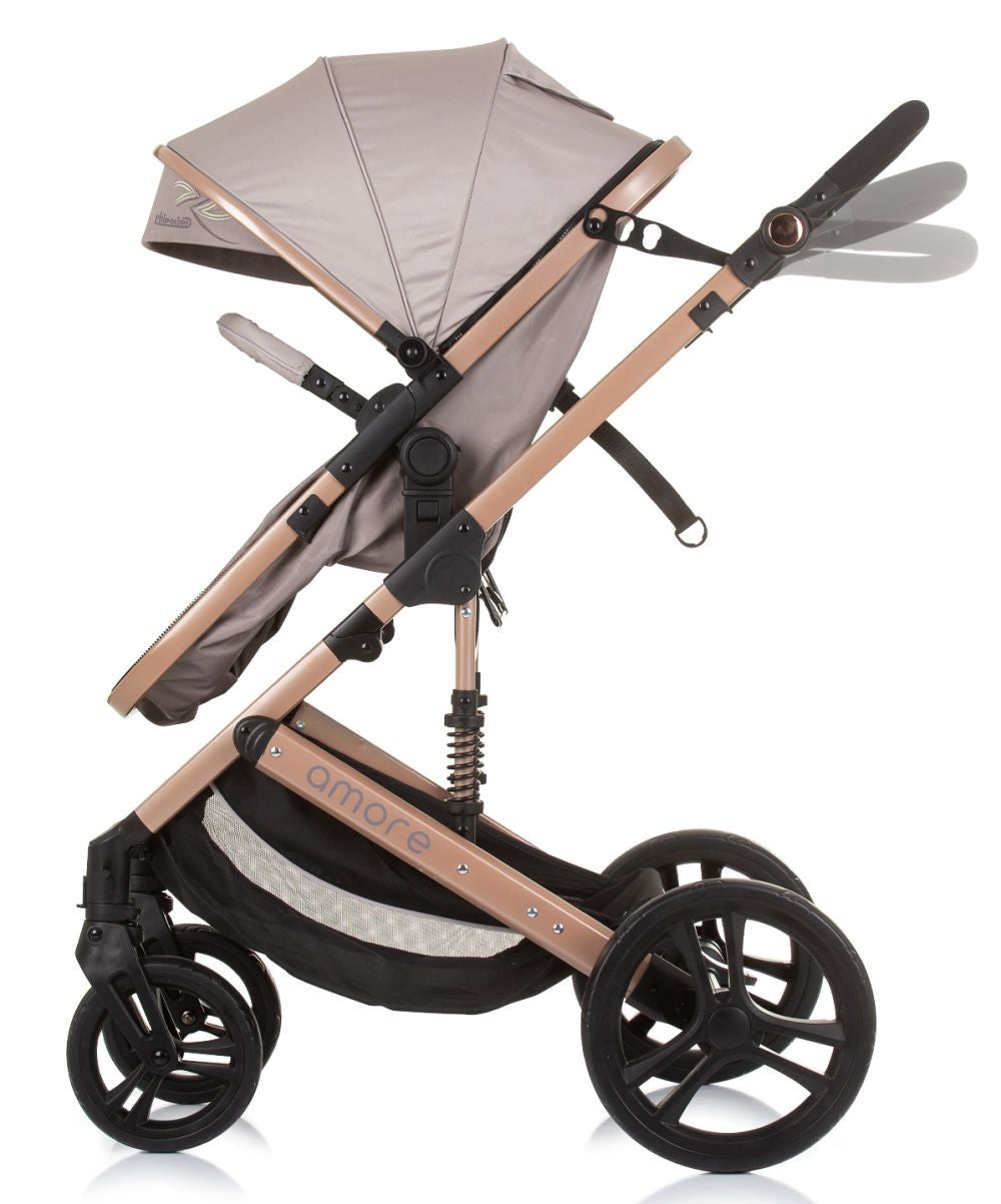 Carrito De Bebé Duo Convertible Amore Hasta 22 Kg Macadamia_1