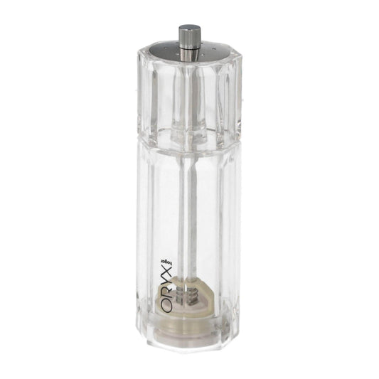 Salero / Molinillo Pimienta Acrílico 2 En 1 Salero Pimentero Ajustable Ø 4,5 X 16 Cm