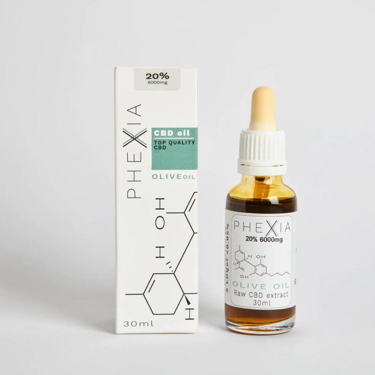 Óleo essencial de CBD 20% Phexia 10ml Óleo de CBD 20% 10ml