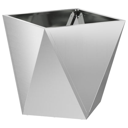 Jardinera 2 Uds. Plateado 40 X 40 X 40 Cm Acero Galvanizado_4